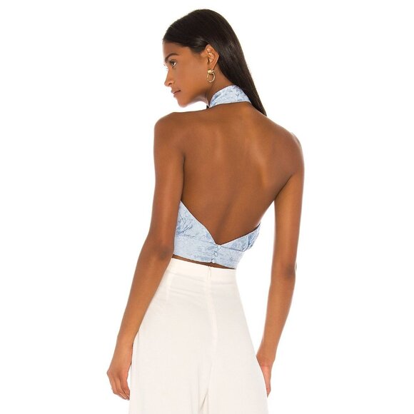 Song of Style Irene Top in French Blue - Picture 3 of 5